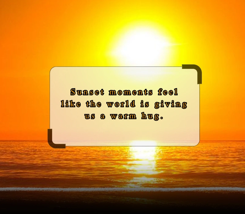 sunset quotes for Instagram