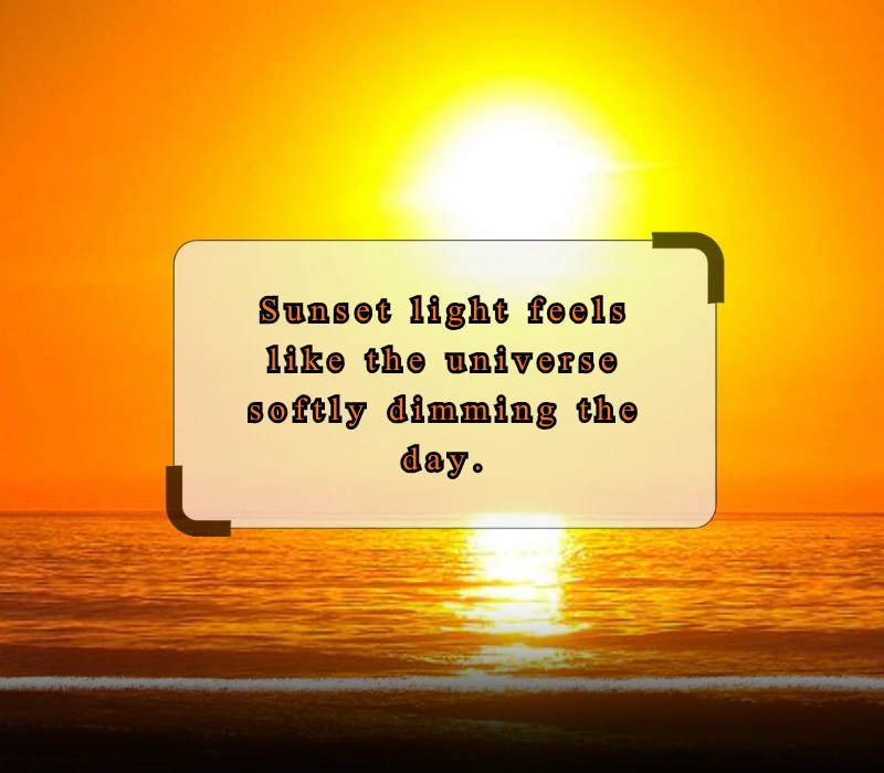 sunset quotes for Instagram