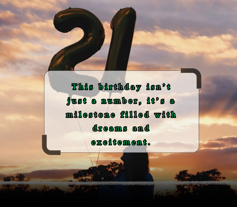 21st birthday captions