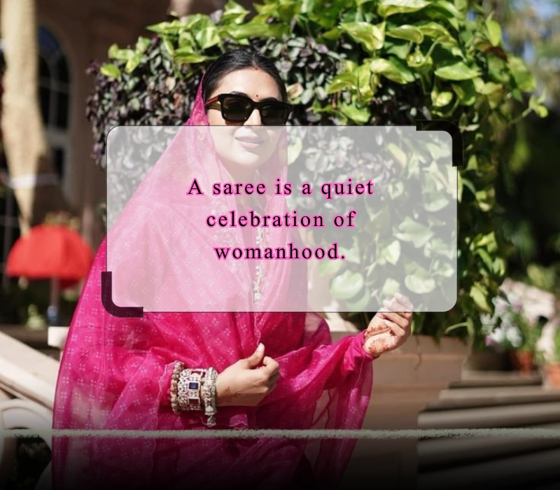 saree caption in english for Instagram
