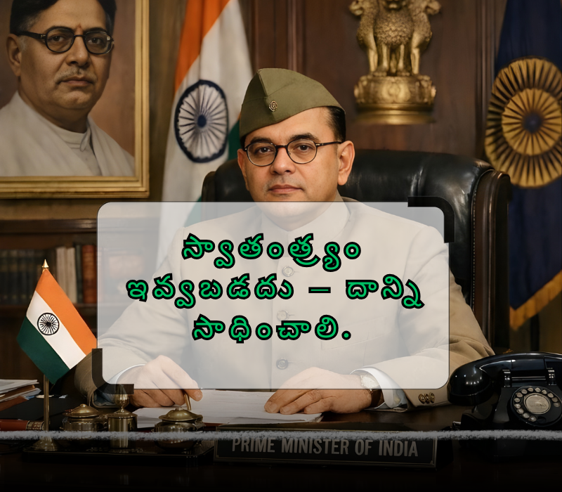 subhash chandra bose quotes