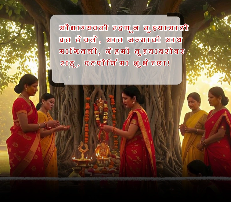 vat purnima caption in marathi