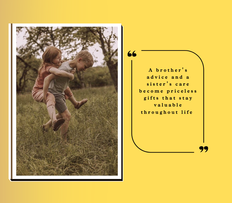 heart touching emotional brother and sister quote