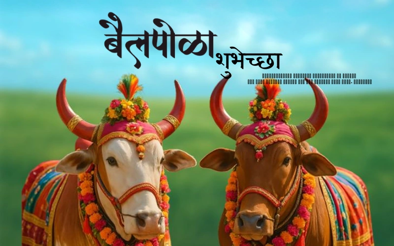 50+ Best बैल पोळा शुभेच्छा | सुंदर मराठी शुभेच्छा, संदेश आणि – Caption Frame बैल पोळा शुभेच्छा